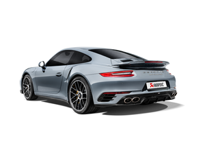 Akrapovic Slip-On Line (Titanium) (With Tips & High Gloss Diffuser) for 2016-2019 Porsche 911 Turbo/Turbo S (991.2)