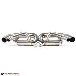 Fabspeed Twin Turbo / Twin Turbo S Cat-Back Valvetronic Maxflo Exhaust System for 2021-2024 Porsche 992